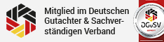 Mitglied im Deutschen Gutachter und Sachverständigen Verband (DGuSV)